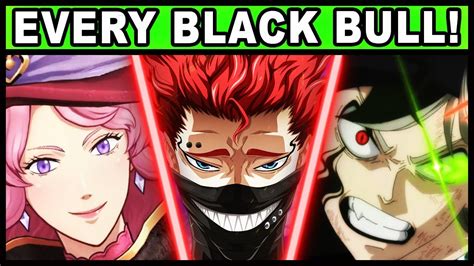 black clover black bull members|black clover black bulls members names.